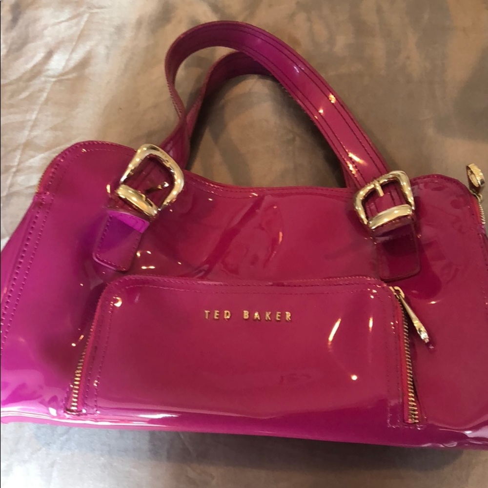 Ted Baker Fuchsia Patent Purse